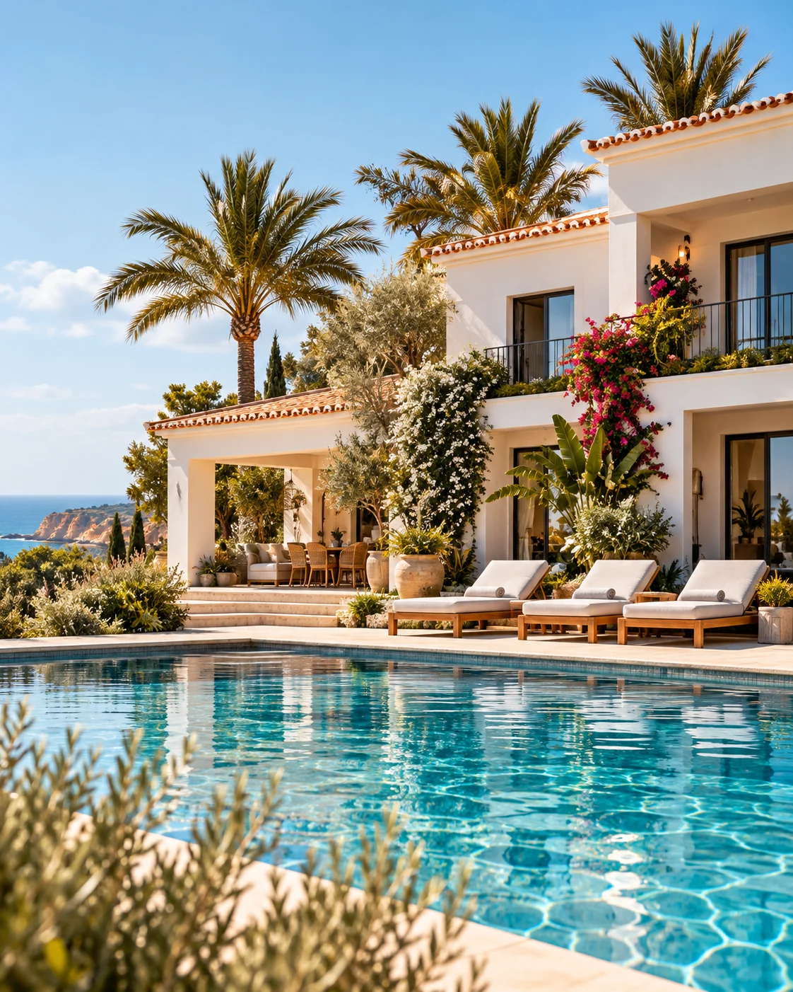 White Algarve villa with a private pool